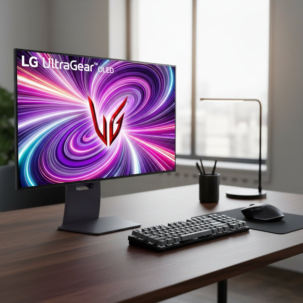 LG UltraGear 32GS95UE 31.4-inch 4K UHD Dual-Mode OLED Gaming Monitor with 240Hz/480Hz Refresh Rate
