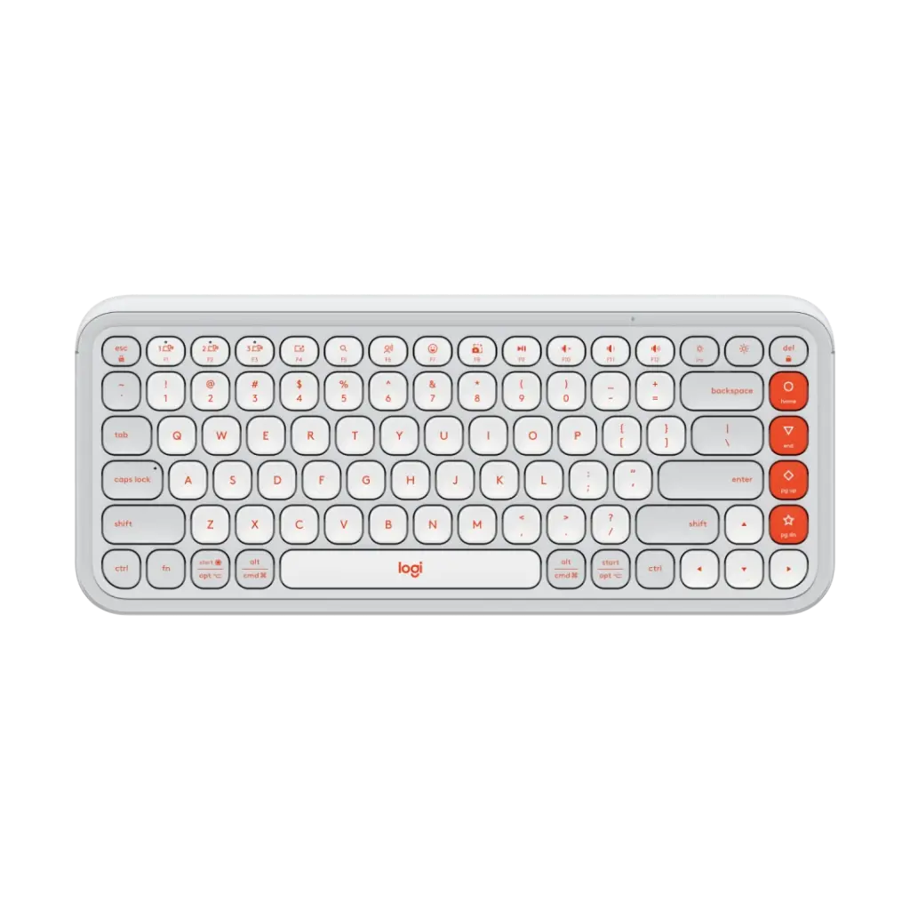 Logitech POP Icon Keys Slim Multi-Device Wireless Bluetooth Keyboard - Off White