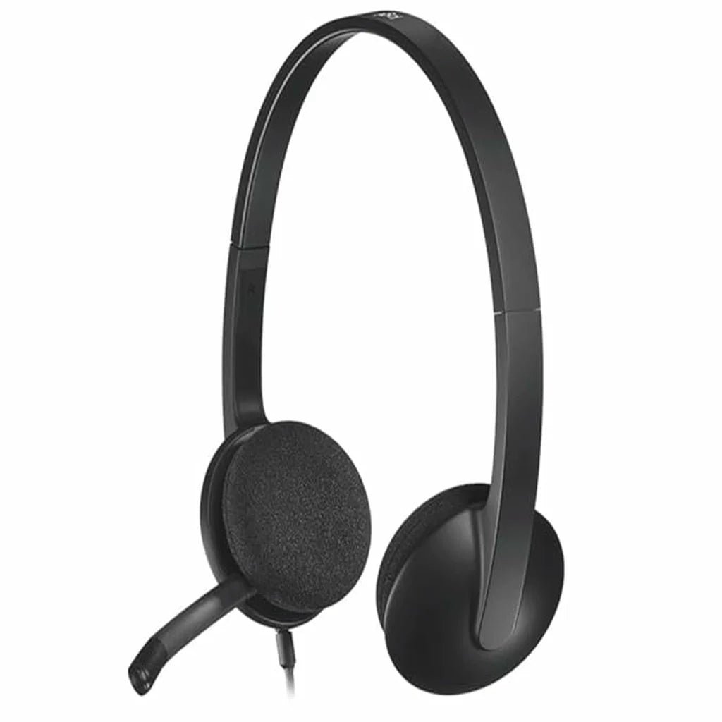Logitech H340 USB Wired Stereo Headset with Noise-Cancelling Microphone - Black