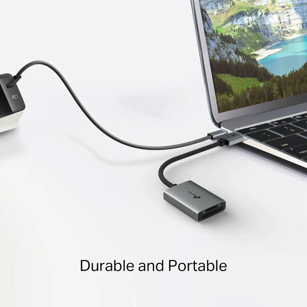 TP-Link UA430 USB 3.0 Type-A Dual Slot SD and microSD Card Reader with 5Gbps High-Speed Data Transfer
