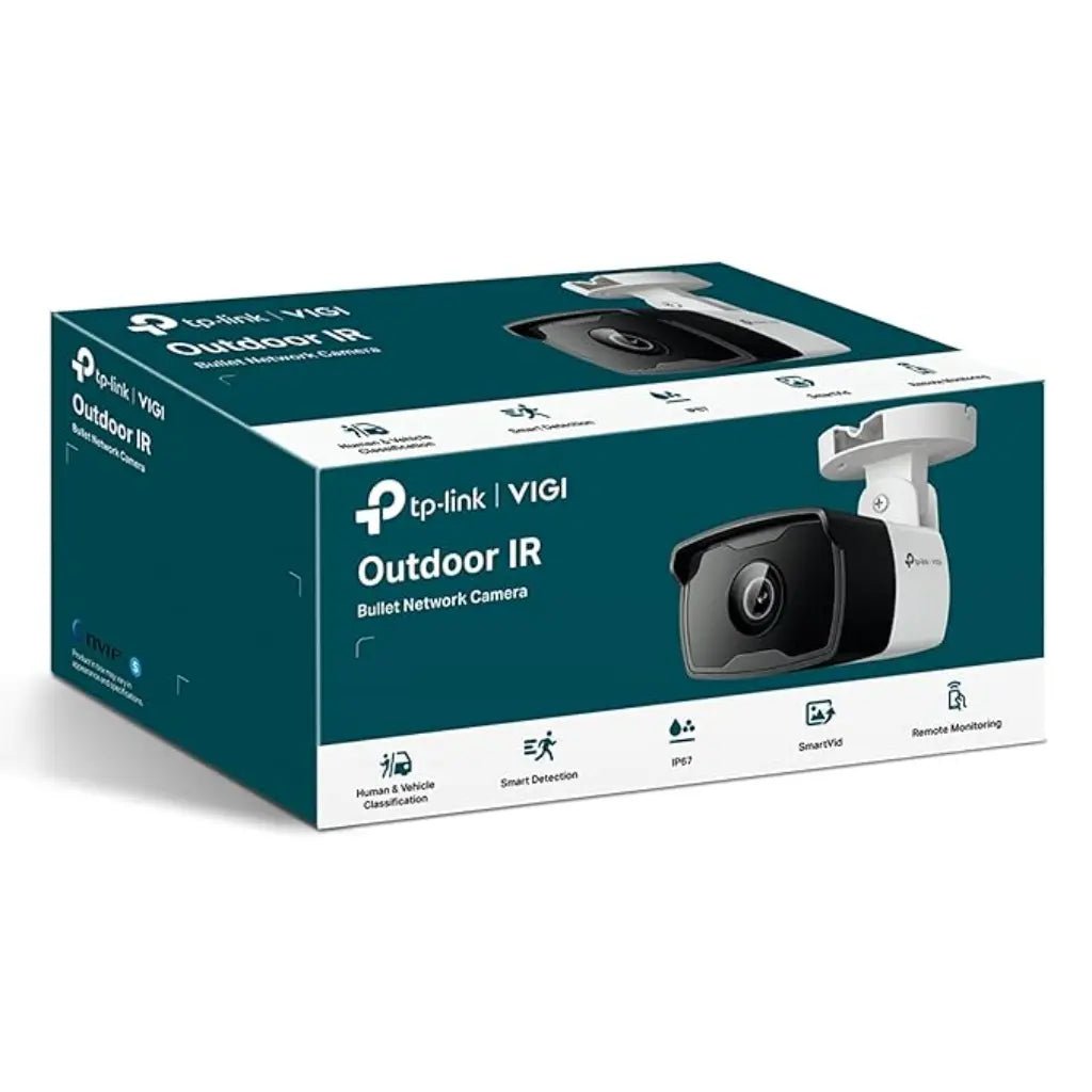 TP-Link VIGI C320I 2MP 4mm Outdoor IR Bullet Network Security Camera with Built-In Microphone and IP67 Weatherproof Rating