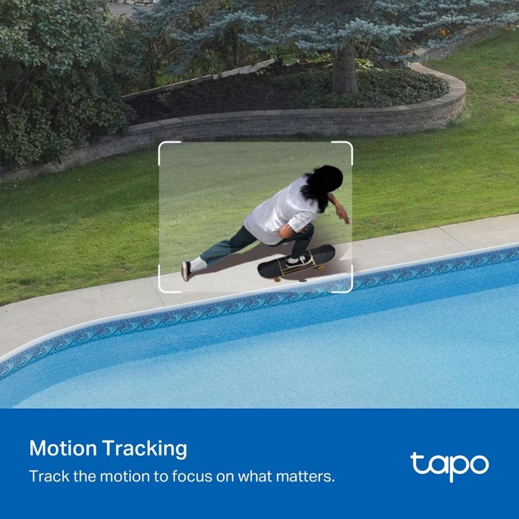 TP-Link Tapo C530WS 3K QHD Outdoor Pan/Tilt Security WiFi Camera with Smart AI Detection and Full-Color Night Vision