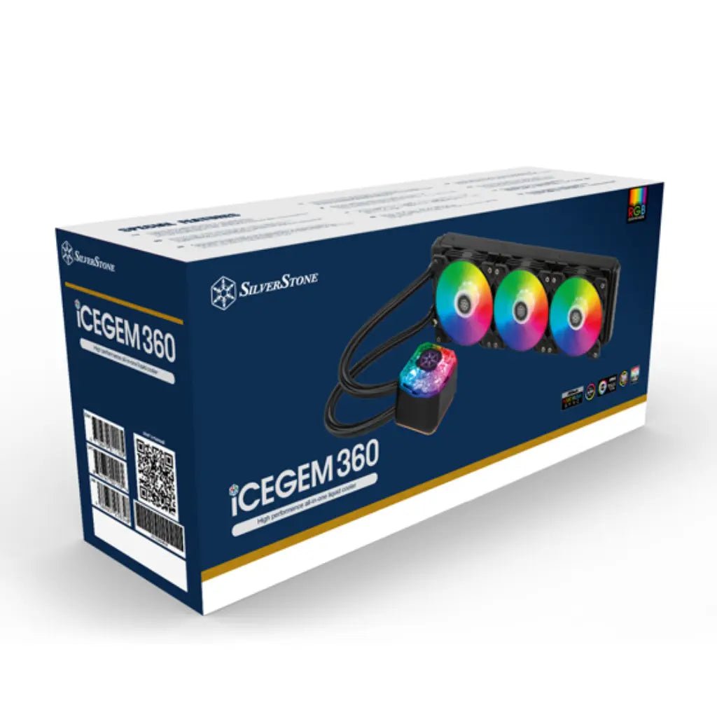 SilverStone IceGem 360mm Addressable RGB AIO Liquid CPU Cooler
