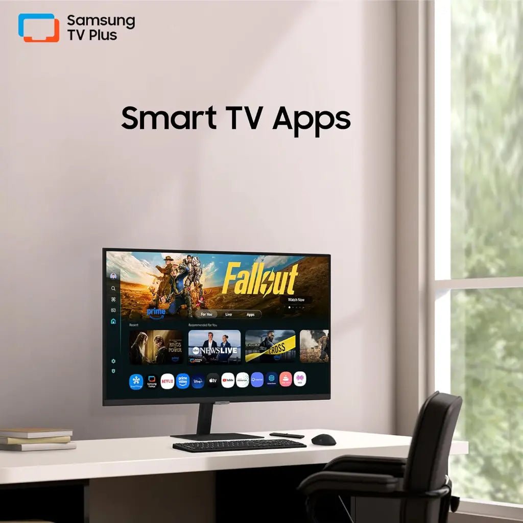 Samsung 43-inch M7 4K UHD Smart Monitor with Integrated Smart TV Apps and Streaming Services