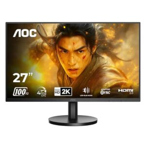 AOC Q27B3M2 27-inch QHD 1440p 100Hz 4ms Adaptive Sync LED Monitor