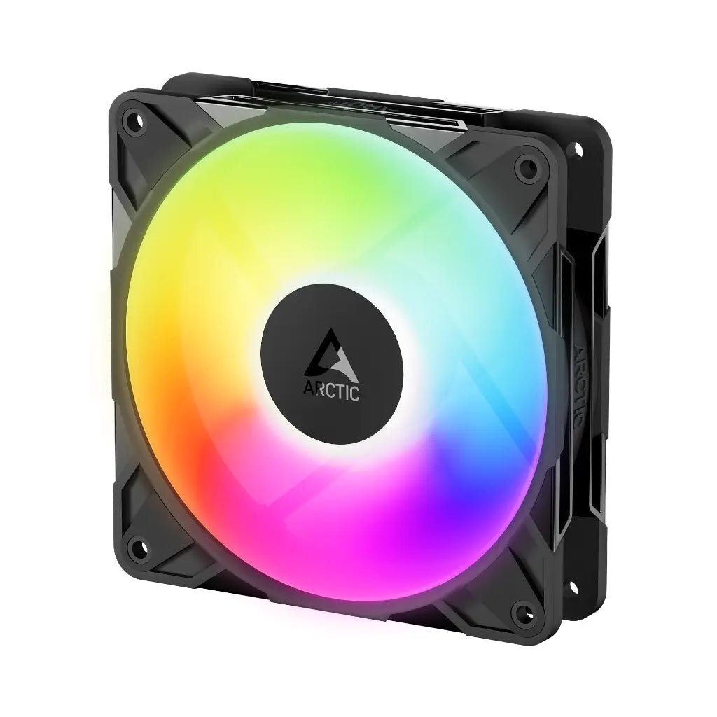 ARCTIC P12 Pro Reverse ARGB 120mm PWM High-Performance Case Fan - Black