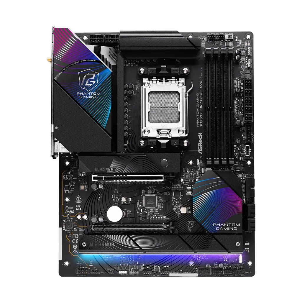 ASRock Phantom Gaming X870 Riptide Wi-Fi AMD AM5 DDR5 ATX Motherboard
