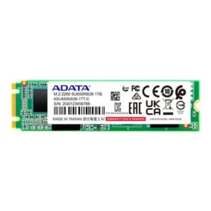 ADATA SU650 1TB M.2 2280 SATA III 3D NAND Internal Solid State Drive for Desktops and Laptops