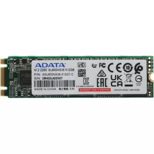 ADATA SU650 512GB M.2 2280 SATA III Internal Solid State Drive with 3D NAND and LDPC ECC Technology