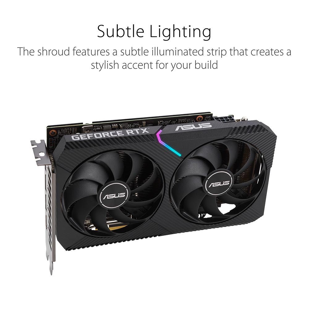 ASUS Dual GeForce RTX 3050 OC V2 Edition 8GB GDDR6 128-Bit Gaming Graphics Card