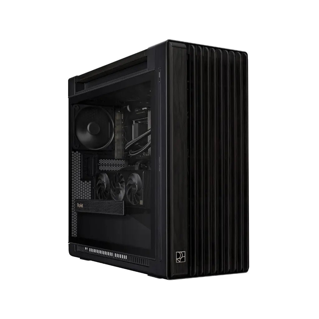 ASUS ProArt PA602 E-ATX Full Tower Computer Case with Tempered Glass and Wood Accents