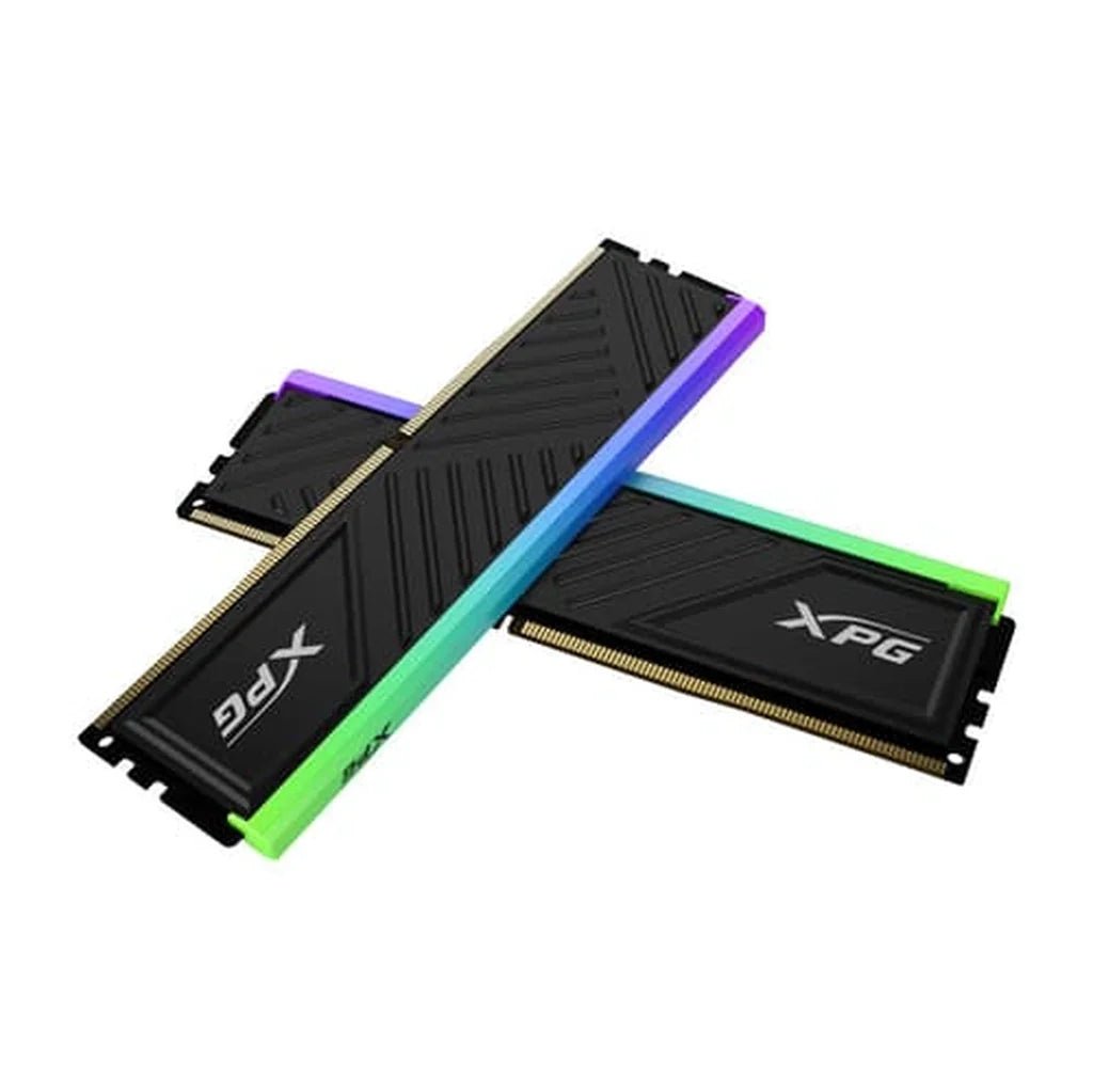 XPG SPECTRIX D35G RGB 64GB (2x32GB) DDR4 3200MHz CL16 Low-Profile Gaming Desktop RAM Kit - Black