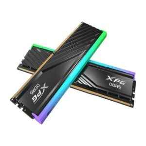 XPG LANCER BLADE RGB 64GB (2x32GB) DDR5 6000MHz CL30 Low-Profile Gaming Desktop Memory - Black (Intel XMP 3.0 & AMD EXPO Compatible)