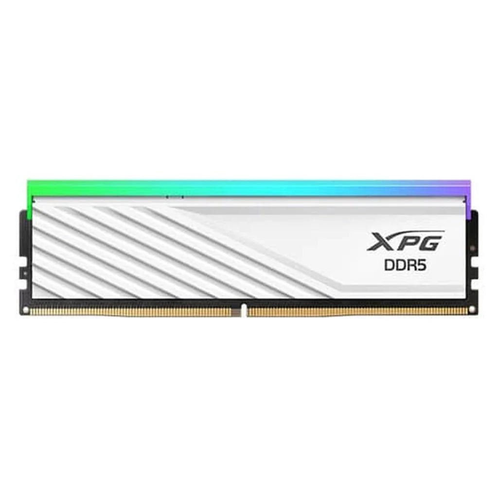 XPG LANCER BLADE RGB 32GB (1x32GB) DDR5 6000MHz CL30 Low-Profile Gaming Desktop RAM - White