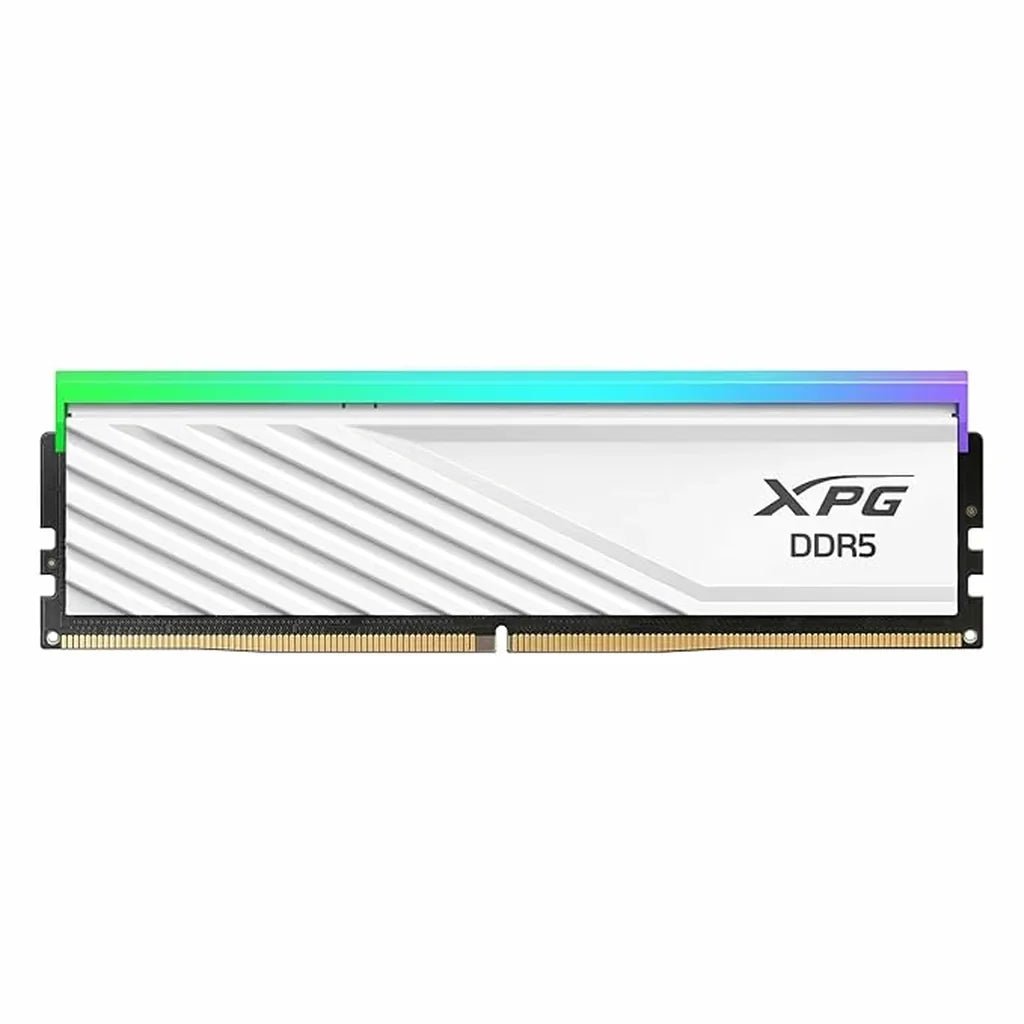 XPG LANCER BLADE RGB 16GB (1x16GB) DDR5 6000MHz CL34 High-Performance Gaming Desktop Memory - White