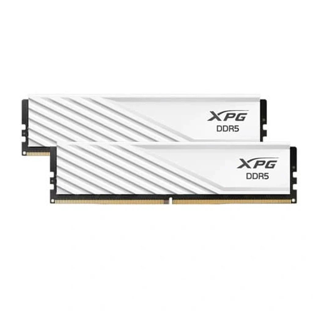 XPG LANCER BLADE 32GB (2x16GB) DDR5 6000MHz CL48 Low-Profile Gaming RAM Kit - White (Intel XMP 3.0 & AMD EXPO Compatible)