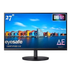 Acer CB272K 27-inch 4K UHD IPS Monitor with HDR10, 60Hz Refresh Rate, 4ms Response Time, and Built-in Speakers