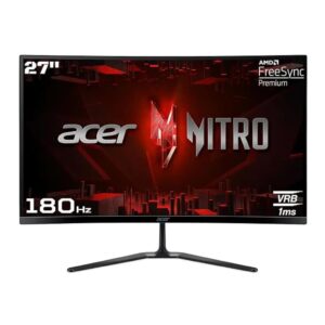 Acer ED270R S3 27-inch Full HD 1500R Curved Gaming Monitor, 180Hz Refresh Rate, 1ms Response Time
