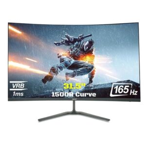 Acer ED320QR 31.5-inch Full HD 165Hz 1ms 1500R Curved Gaming Monitor with VA Panel