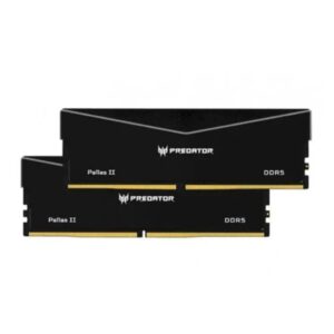 Acer Predator Pallas II 32GB (2x16GB) DDR5 6000MHz CL32 Gaming Desktop RAM Kit - Black, Supports Intel XMP 3.0 & AMD EXPO