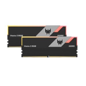 Acer Predator Vesta II 32GB (2x16GB) DDR5 6000MHz CL30 RGB Gaming Desktop Memory Kit - Black (Intel XMP 3.0 & AMD EXPO Compatible)