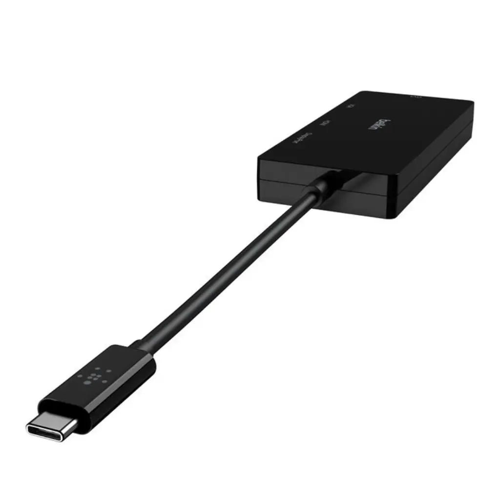 Belkin USB-C to HDMI and DisplayPort Multiport Video Adapter (AVC003BTBK)