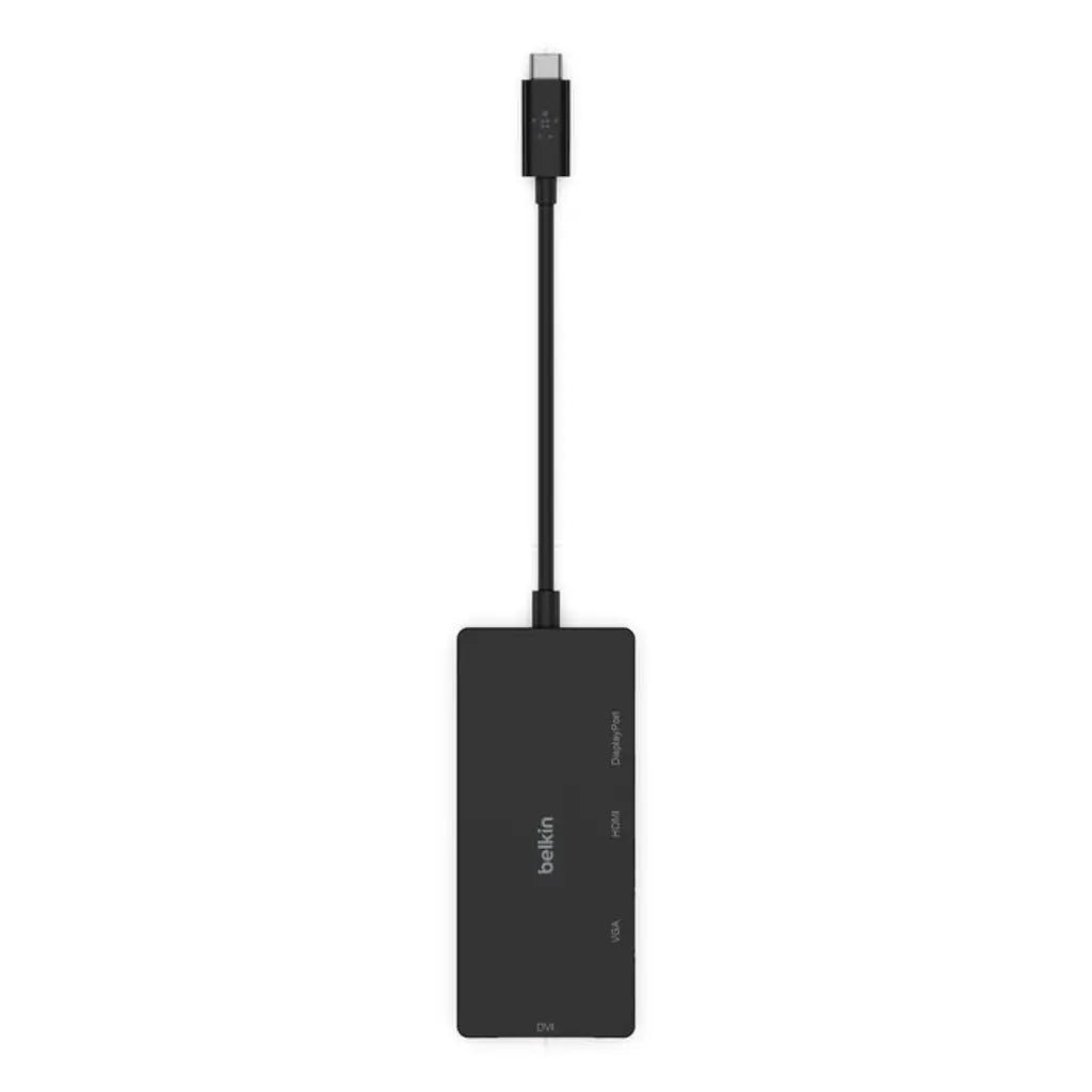 Belkin USB-C to HDMI and DisplayPort Multiport Video Adapter (AVC003BTBK)