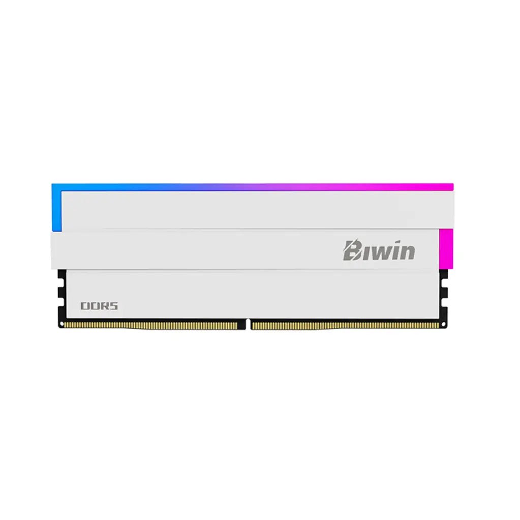 Biwin DW100 64GB (2x32GB) DDR5 6400MHz CL30 Desktop Gaming RAM Memory Kit - Silver