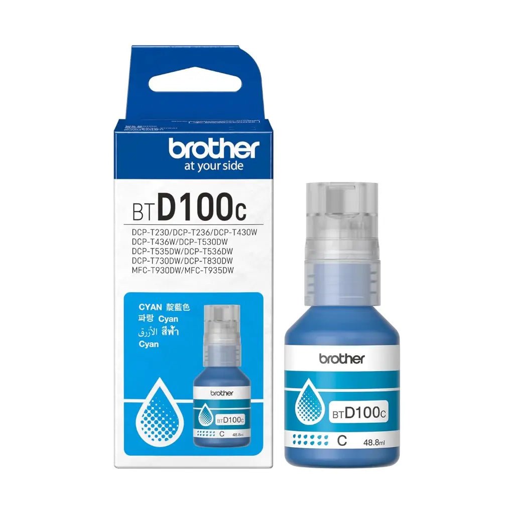 Brother BTD100C Cyan Ink Bottle