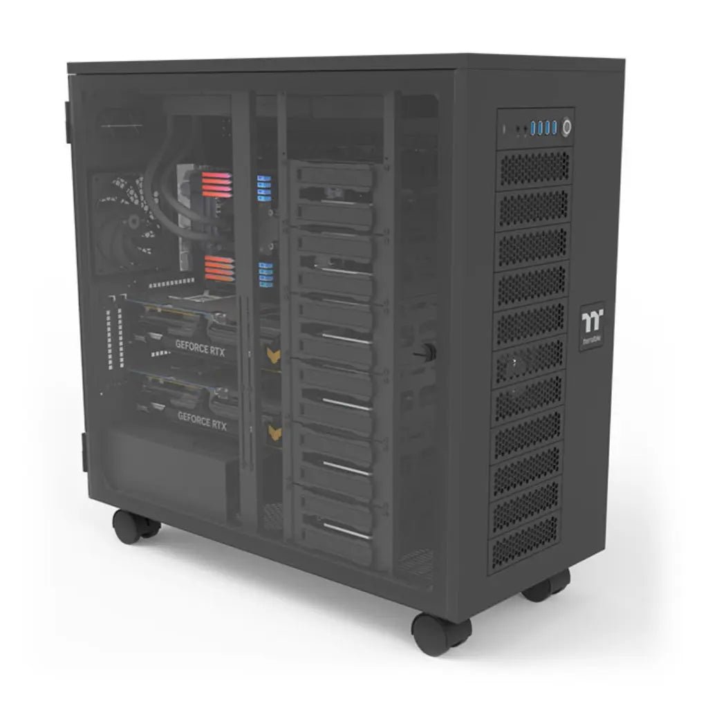 Thermaltake AX700 TG Tempered Glass Super Tower XL-ATX Computer Case with Expandable Modular Design