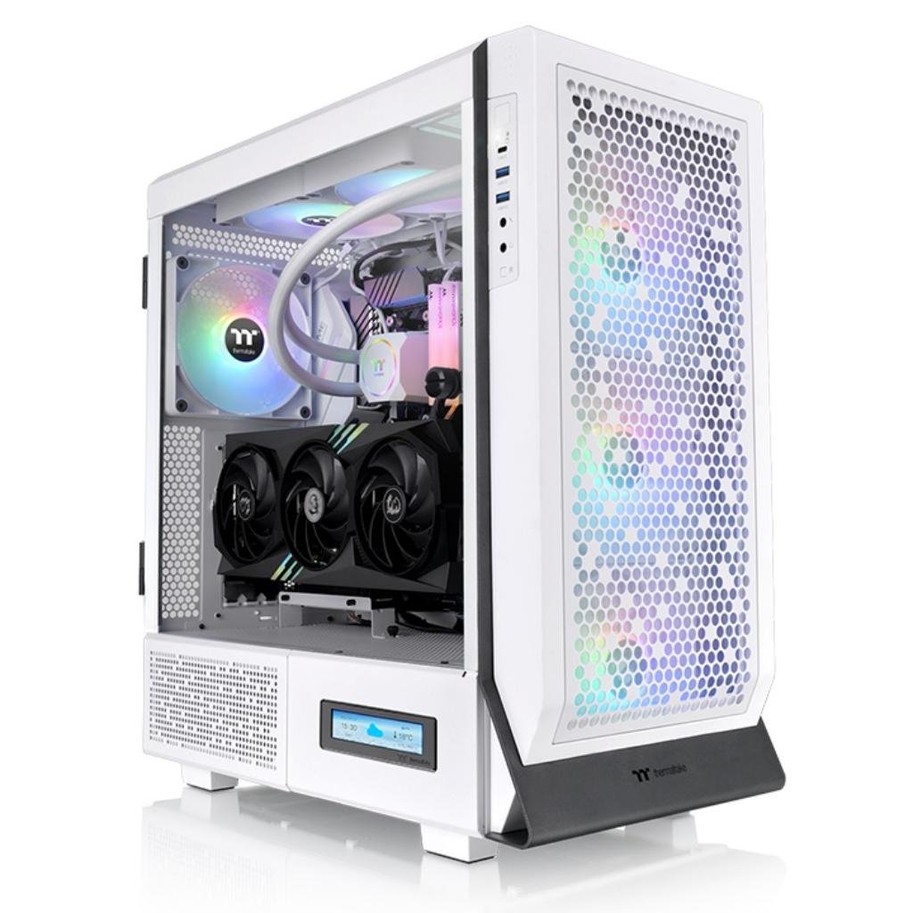 Thermaltake Ceres 500 TG ARGB Snow Mid Tower ATX Computer Case with Tempered Glass