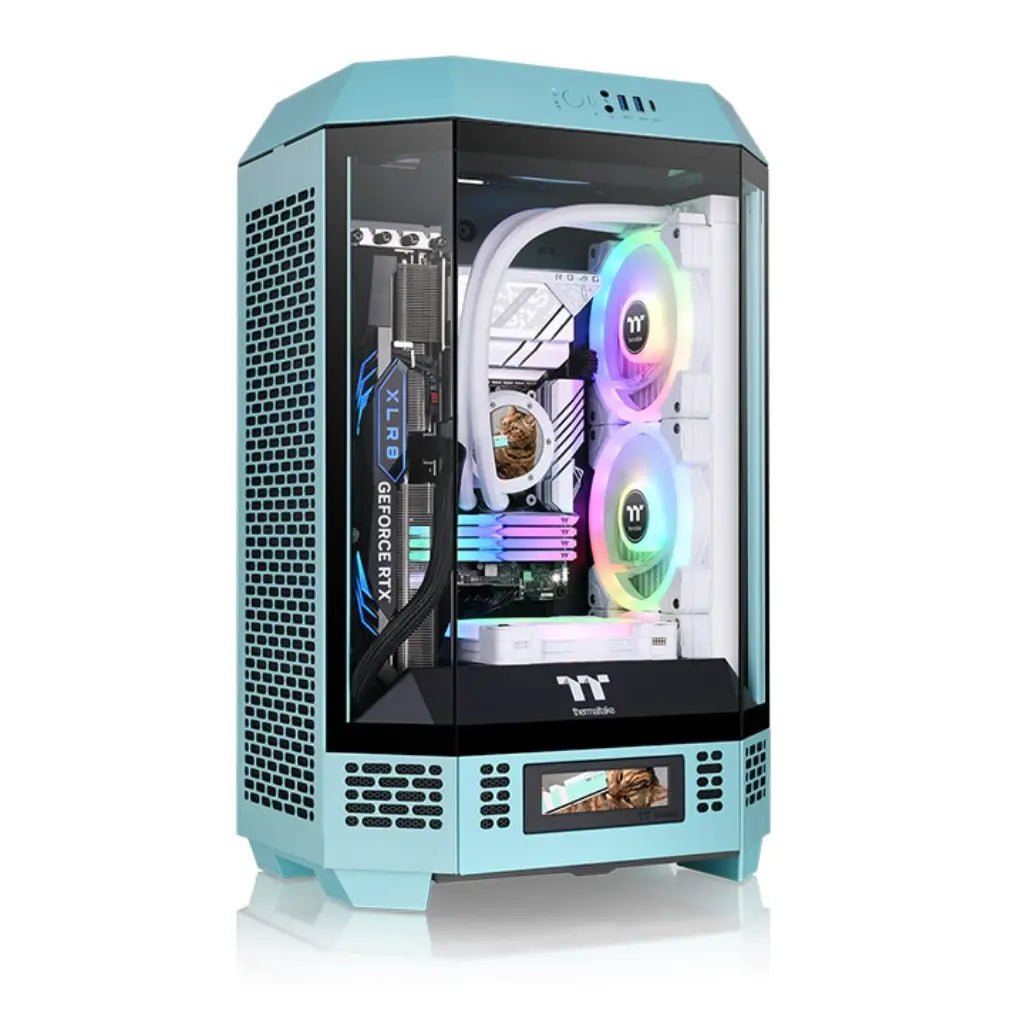 Thermaltake The Tower 300 Micro-ATX Chassis - Turquoise