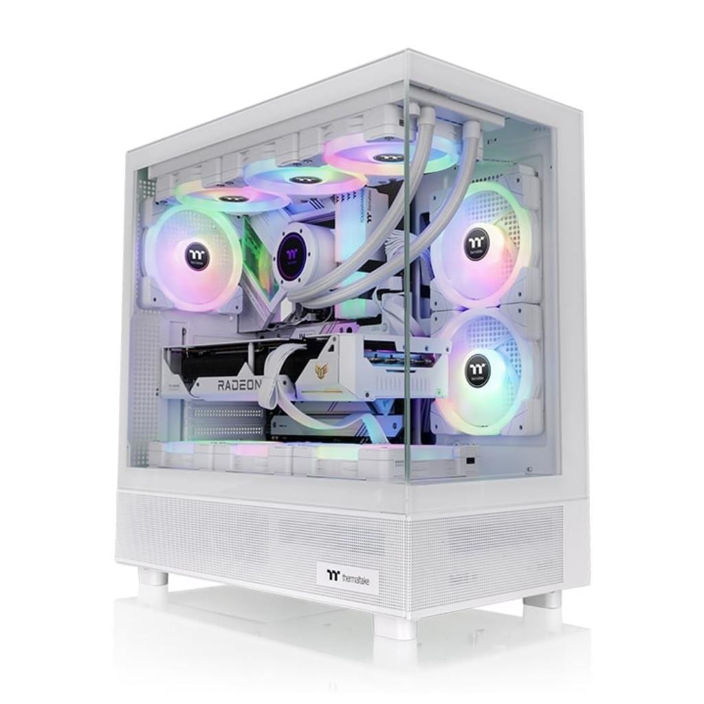 Thermaltake View 270 ARGB Snow Mid Tower ATX Case with Tempered Glass Panels