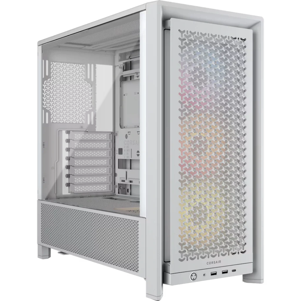 CORSAIR 4000D RGB AIRFLOW Mid-Tower ATX PC Case - White