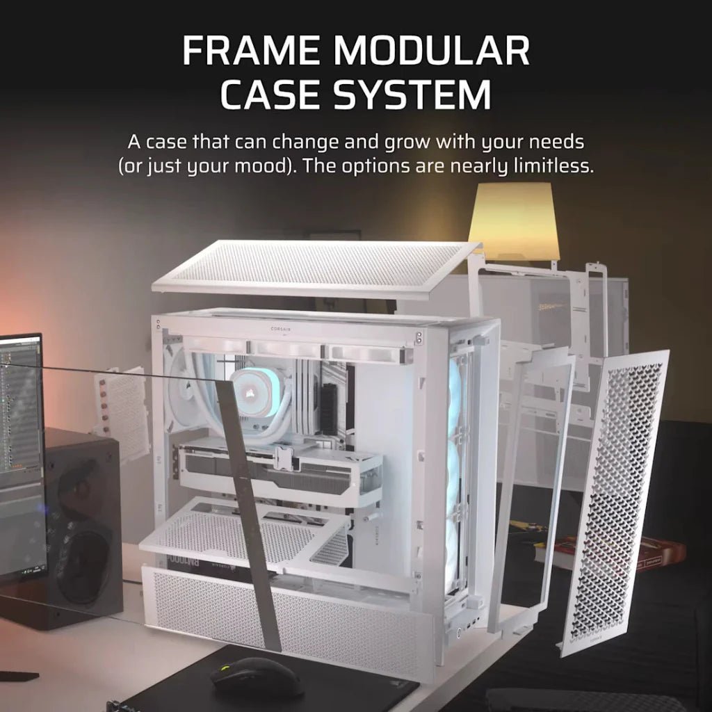 CORSAIR 4000D RGB AIRFLOW Mid-Tower ATX PC Case - White