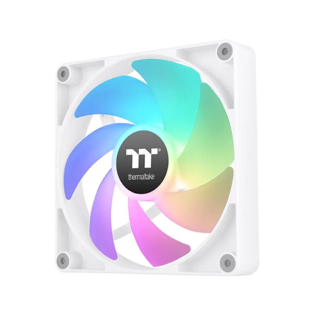 Thermaltake CT120 ARGB Sync 120mm PWM High-Performance CPU Cooling Fan - White (2-Pack)