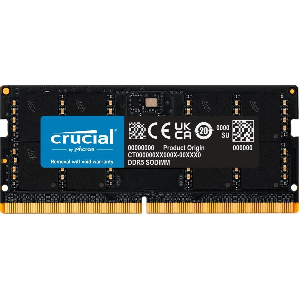 Crucial 48GB DDR5 5600MHz CL46 SODIMM Laptop Memory Module