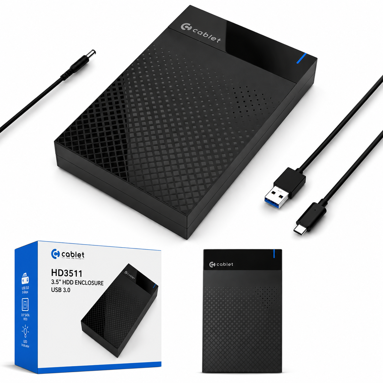 Cablet HD3511 3.5-inch SATA HDD Enclosure