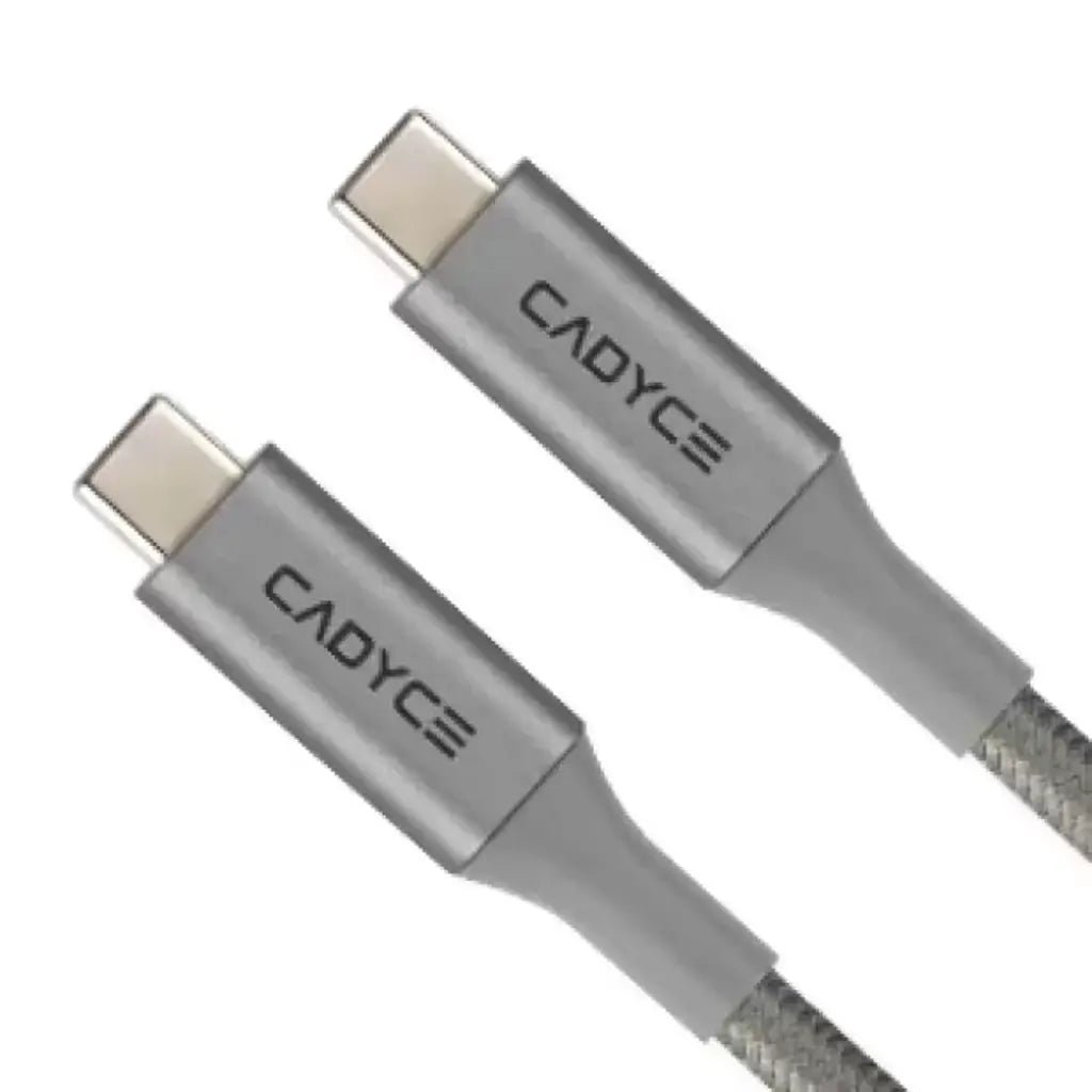 Cadyce CA-C2C 2-Meter USB-C to USB-C Fast Sync and Charge Cable - CADMiUM Space Gray