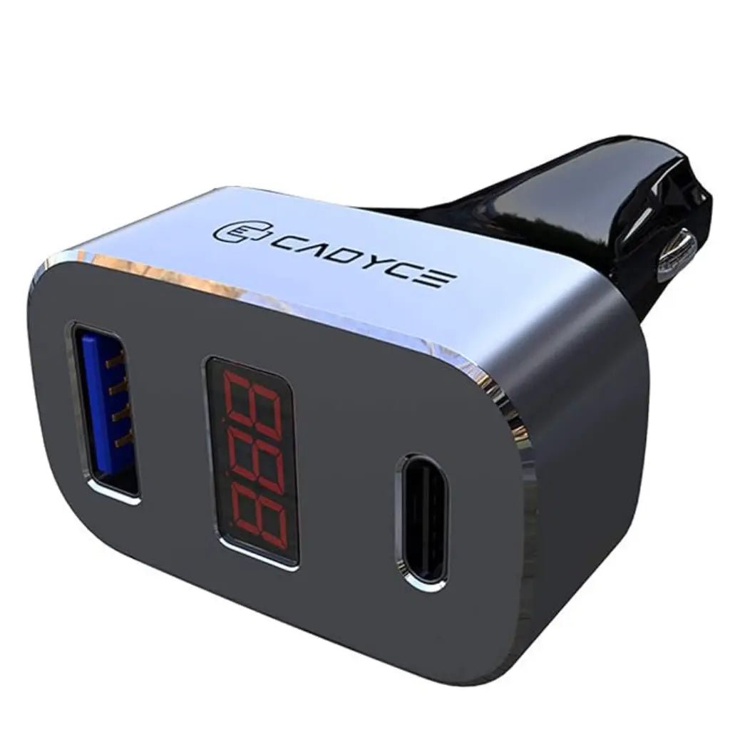 Cadyce CA-CUCC 33W Fast Car Charger with Digital Display