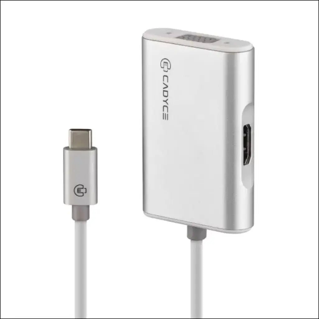 Cadyce CA-CVHD USB-C to HDMI 4K and VGA Dual Display Adapter