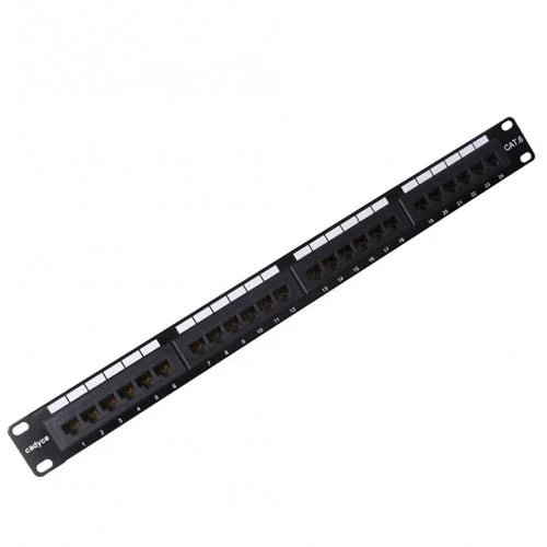 Cadyce CA-PC624 24-Port CAT6 Patch Panel - High-Speed Network Connectivity for CAT5 and CAT6 Cables