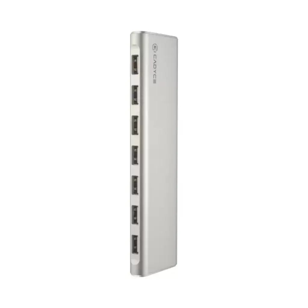 Cadyce CA-U10H USB 2.0 10-Port High-Speed Data Hub with External Power Adapter