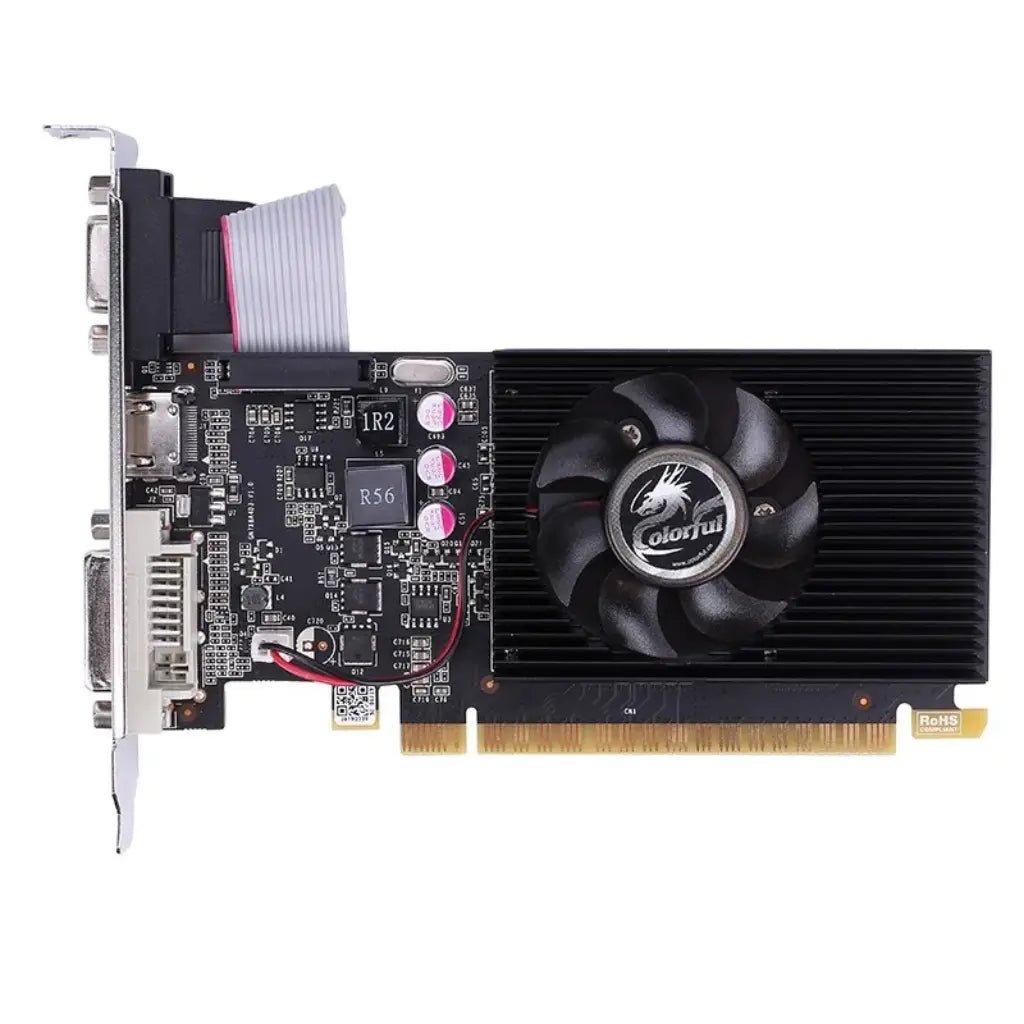 Colorful GeForce GT 710 2GB GDDR3 Single-Fan Low-Profile Graphics Card (GT710-2GD3-V)
