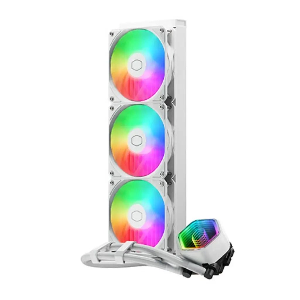 Cooler Master MasterLiquid 360 Core II ARGB 360mm All-In-One CPU Liquid Cooler - White Edition
