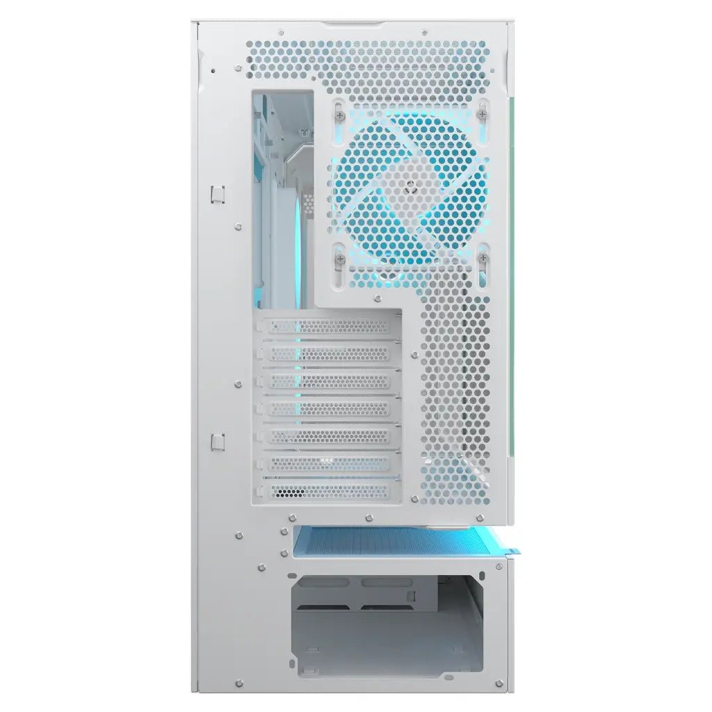 Cougar CFV235 White ATX Mid-Tower Gaming Case with Tempered Glass and Central Floating Ventilation
