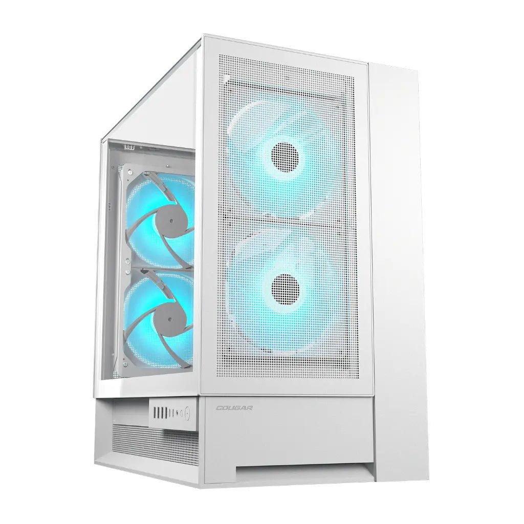 Cougar OmnyX White Mid-Tower PC Case with 4x 160mm Omnidirectional Dynamic Flow PWM Fans
