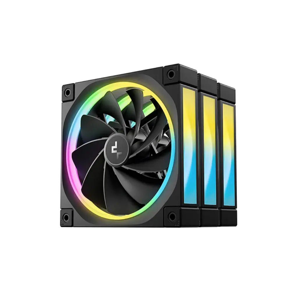 DeepCool FL12R 120mm PWM ARGB Reverse Blade Case Fan - 3-Pack