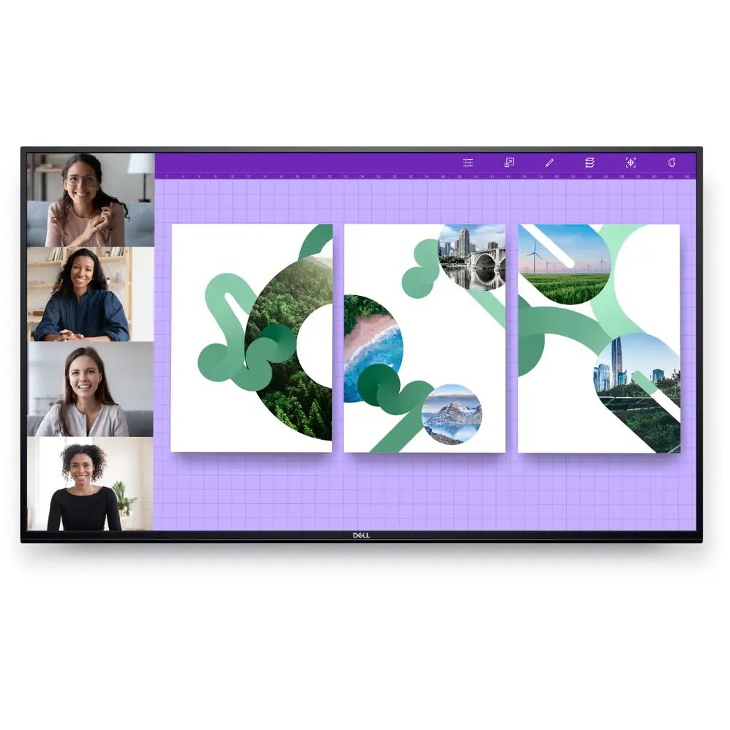 Dell P5524Q 55-inch 4K UHD Professional Conference Room Monitor with Integrated Speakers