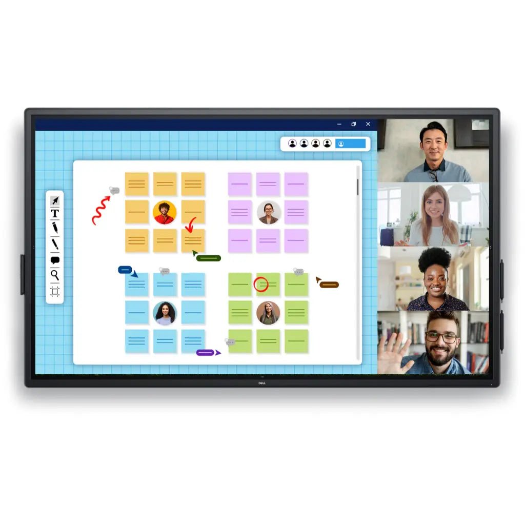 Dell P7525QT 75-inch 4K UHD Interactive Touch Monitor with IPS Panel and 90W USB-C Power Delivery